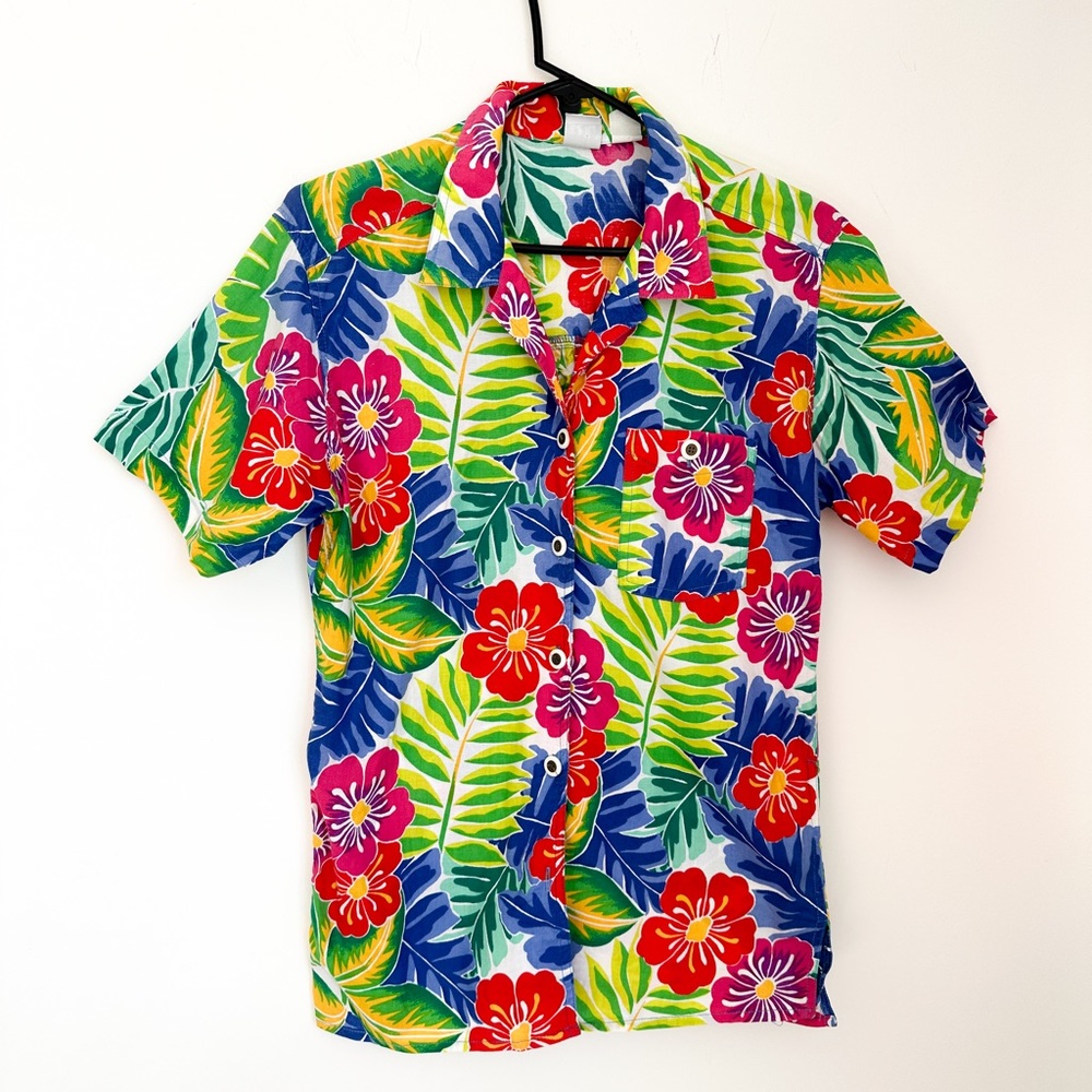 Vintage tropico colourful Hawaiian button down shirt